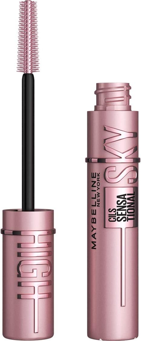 Maybelline New York Lash Sensational Sky High Mascara, Bulky and Extended Mascara, Washable Flake-free Formula Infused with Bamboo Extract and Fiber, 5ml, Shade: 01, Black