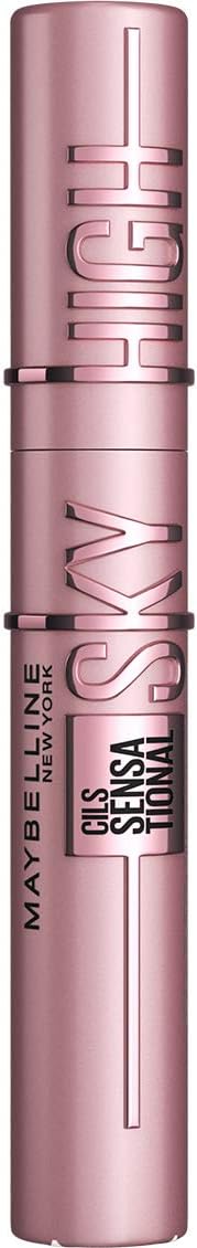 Maybelline New York Lash Sensational Sky High Mascara, Bulky and Extended Mascara, Washable Flake-free Formula Infused with Bamboo Extract and Fiber, 5ml, Shade: 01, Black