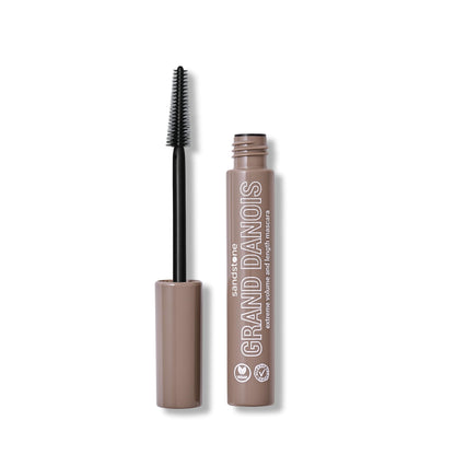 Sandstone Scandinavia Hypoallergenic mascara – for sensitive eyes – volume & length – smudgeproof, perfume-free – vegan & cruelty-free – brown