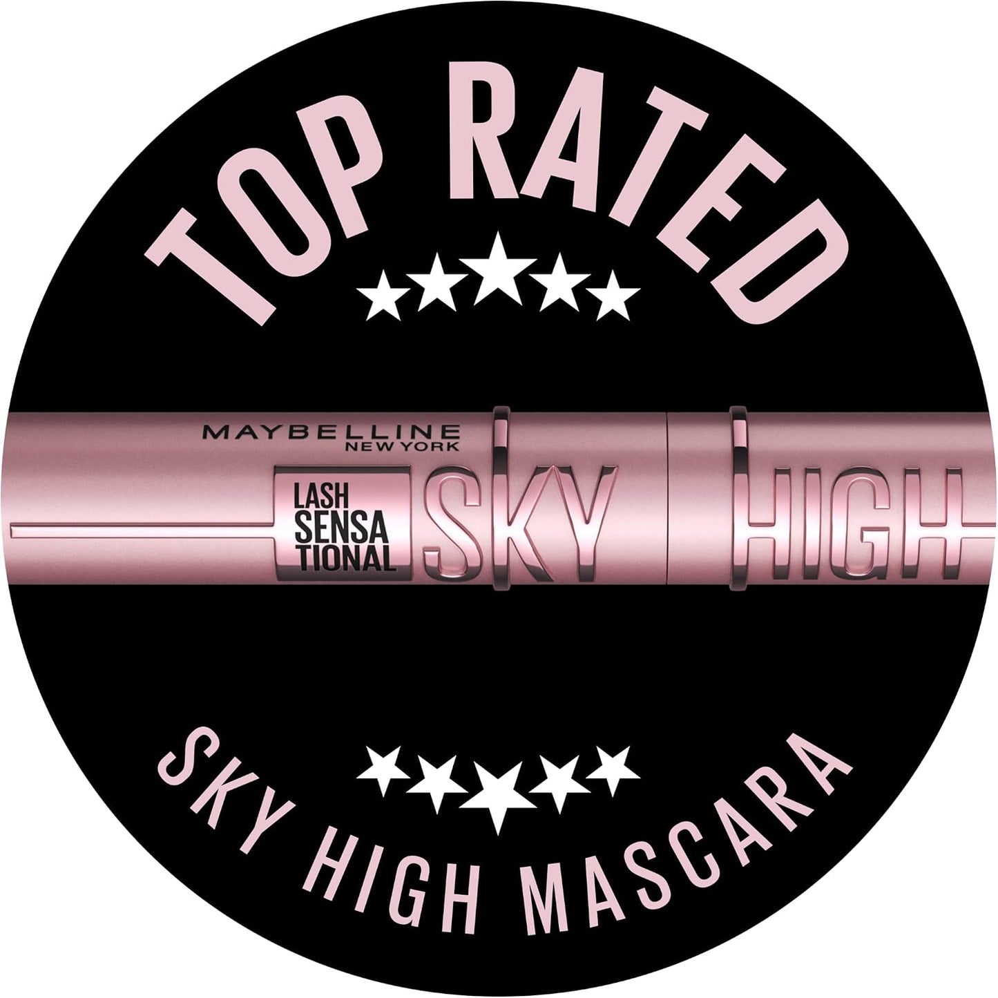 Maybelline New York Lash Sensational Sky High Mascara, Bulky and Extended Mascara, Washable Flake-free Formula Infused with Bamboo Extract and Fiber, 5ml, Shade: 01, Black